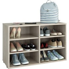 Полка для обуви Мастер Лана-2 (ПОЛ-2П) (дуб сонома) МСТ-ПОЛ-2П-ДС-16