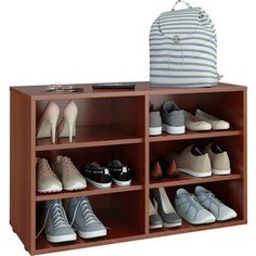 Полка для обуви Мастер Лана-2 (ПОЛ-2П) (орех итальянский) МСТ-ПОЛ-2П-ОИ-16