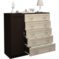 Комод Мастер Милан-15 МДФ (венге-дуб молочный) МСТ-КДМ-15-ВД-ПМ