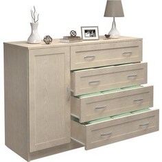 Комод Мастер Милан-16 МДФ (дуб молочный) МСТ-КДМ-16-ДМ-ПМ