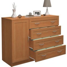 Комод Мастер Милан-16 МДФ (бук) МСТ-КДМ-16-БК-ПМ