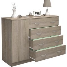 Комод Мастер Милан-16 (дуб сонома) МСТ-КДМ-16-ДС-16