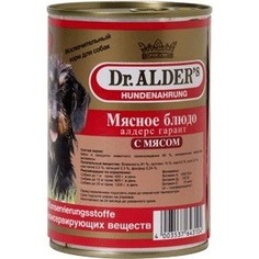 Консервы Dr.ALDERs Мясное блюдо алдерс гарант с мясом (говядина) для собак 410г (7738) Dr.Alders