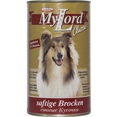 Консервы Dr.ALDERs MyLord Classic Softige Brocken сочные кусочки с говядиной и печенью для собак 1,23кг (1821) Dr.Alders