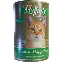 Консервы Dr.ALDERs MyLady Classic Zarte Happchen нежные кусочки с индейкой и почками для кошек 415г (1968) Dr.Alders