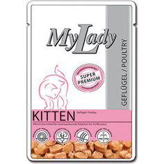 Паучи Dr.ALDERs MyLady Super Premium Kitten Poultry с птицей для котят 85г (400778) Dr.Alders