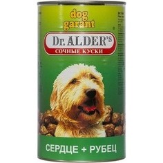 Консервы Dr.ALDERs Dog Garant сочные куски с рубцом и сердцем для собак 1,23 кг (1814) Dr.Alders