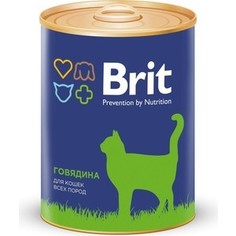 Консервы Brit Premium Cat Beef говядина для взрослых кошек 340г (9457) Brit*