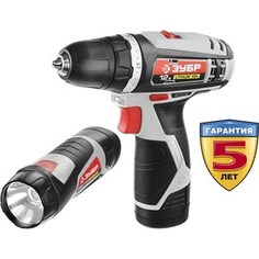 Аккумуляторная дрель-шуруповерт Зубр ДА-12-2-Ли ФКНМ1