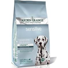 Сухой корм ARDEN GRANGE Adult Dog Sensitive Ocean White Fish&Potato с белой рыбой и картофелем для собак с чувствительным пищеварением 15кг (AG617161)