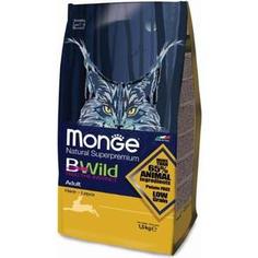 Сухой корм Monge BWild Adult Cat Low Grain Hare низкозерновой с мясом зайца для взрослых кошек 1,5кг