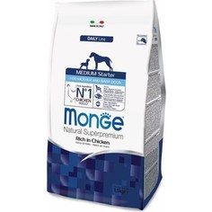 Сухой корм Monge Daily Line Medium Starter for Mother & Baby Dogs Rich in Chicken с курицей для мам и щенков средних пород 1,5кг