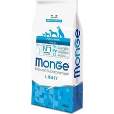 Сухой корм Monge Speciality Line Adult Dog All Breed Light Salmon низкокалорийный с лососем для взрослых собак всех пород 12кг