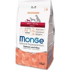 Сухой корм Monge Speciality Line Adult Dog Mini Salmon and Rice с лососем и рисом для взрослых собак мелких пород 2,5кг