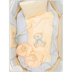 Комплект в кроватку Valle Peekaboo голубой 7 пр. (VA93532)