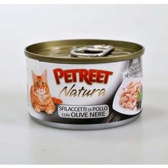 Консервы Petreet Natura куриная грудка с оливками для кошек 70г
