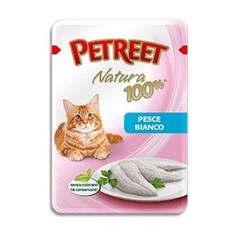 Паучи Petreet Natura White Fish белая рыба для кошек 85г