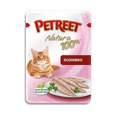 Паучи Petreet Natura Mackerel макрель (скумбрия) для кошек 85г