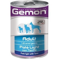 Консервы Gemon Dog Light Pate with Tuna облегченный с тунцом паштет для собак 400г