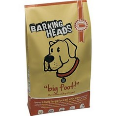 Сухой корм BARKING HEADS Adult Dog Large Breed Big Foot For Breeds 25kg & Larger with Chicken с курицей и рисом для собак крупных пород 12кг (0544/18125)