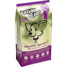 Сухой корм BARKING HEADS Small Breed Tiny Paws Quackers Grain Free Duck & Trout беззерновой с уткой и форелью для собак мелких пород 1,5кг (0827/18143)