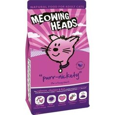 Сухой корм BARKING HEADS Adult Cat Purr-Nickety For a Fussy Diner Salmon, Chicken & Fish с лососем, курицей и рыбой для взрослых кошек 1,5кг (2418/20585)