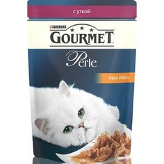 Паучи Gourmet Perle Mini Fillets с уткой для кошек 85г (12222486)
