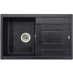 Кухонная мойка Kaiser Granit 78x50x19 черный мрамор Black Pearl (KGM-7850-BP)