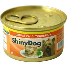 Консервы Gimborn ShinyDog цыпленок с говядиной для собак 85г (510262)