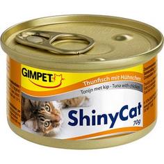 Консервы Gimborn Gimpet ShineCat Tuna with Chicken тунец с цыпленком для кошек 70г (413303)