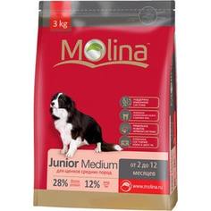 Сухой корм Molina Junior Medium с птицей для щенков средних пород от 2 до 12 месяцев 3кг (650883)