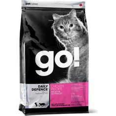 Сухой корм GO! Cat DAILY DEFENCE Chicken Recipe с цельной курицей, фруктами и овощами для котят и кошек 3,63кг (20028)