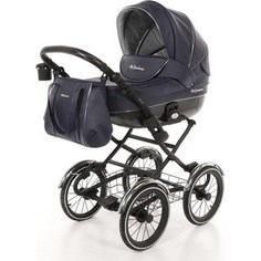 Коляска Mr Sandman Prima (Люлька) 100% Эко кожа Темно-Синий (KMSP100-073407)