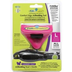 Фурминатор FURminator FURflex deShedding Tool L Comfort Edge Large Cat All Hair против линьки для крупных кошек с любой длиной шерсти