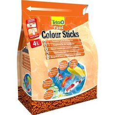 Корм Tetra Pond Colour Sticks Complete Food for All Pond Fish палочки усиление окраски для прудовых рыб 4л