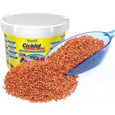 Корм Tetra Cichlid Colour Mini Complete Food for Smaller Cichlids улучшение окраса для всех видов небольших цихлид 10л