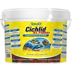 Корм Tetra Cichlid XL Flakes Premium Food for All Cichlids крупные хлопья для всех видов цихлид 10л