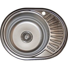 Кухонная мойка Pegas 57х45 0,6 правая, матовая (5745W R мт)