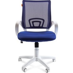 Офисное кресло Chairman 696 белый пластик TW-10/TW-05 синий