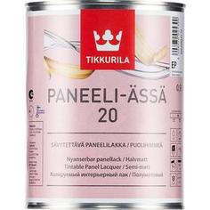 Лак для древесины TIKKURILA Paneeli-Assa 20 ( Панели-Ясся ) полуматовый база ЕР 2.7л.