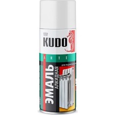 Эмаль алкидная аэрозоль KUDO для радиаторов белая 520мл. (6)ku-5101