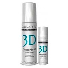 Medical Collagene 3D Гель-маска для лица EXPRESS PROTECT с софорой японской, профилактика купероза, устранение темных кругов и отечности