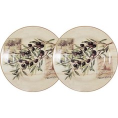 Набор из 2-х суповых тарелок LF Ceramic Оливки (LF-80E2256-O-AL)