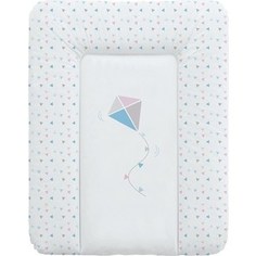 Матрац пеленальный Ceba Baby 70*50 см мягкий на комод Kite blue-pink W-143-070-023 (Э0000017848)