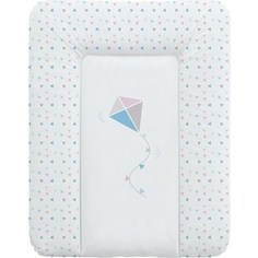 Матрац пеленальный Ceba Baby 70*50 см мягкий на комод Kite blue-pink W-143-070-023 (Э0000017848)