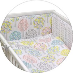 Постельное белье Ceba Baby 3 пр. Magic Tree pink Lux принт W-800-072-130-1 (Э0000016404)