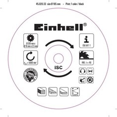Диск пильный Einhell 205х16мм 40зубьев (4502033)