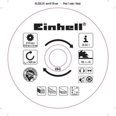 Диск пильный Einhell 210х30мм 48зубьев (4502034)