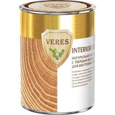 Масло для древесины VERES OIL INTERIOR с воском для внутр.работ № 1 бесцветный 0.25л.