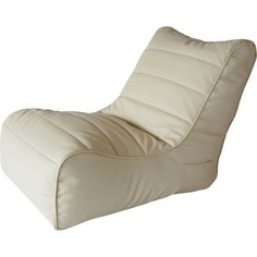 Бескаркасное кресло Папа Пуф Soft lounger beige